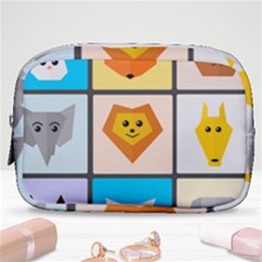 Animals Cute Flat Cute Animals Make Up Pouch (small)