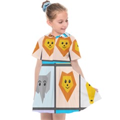 Animals Cute Flat Cute Animals Kids  Sailor Dress