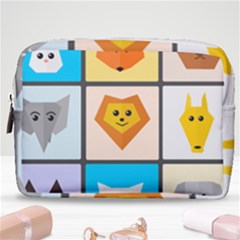 Animals Cute Flat Cute Animals Make Up Pouch (medium) by HermanTelo