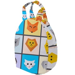 Animals Cute Flat Cute Animals Travel Backpacks by HermanTelo