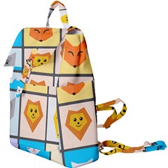 Animals Cute Flat Cute Animals Buckle Everyday Backpack