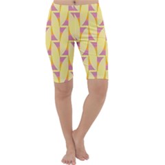 Yellow Pink Cropped Leggings 