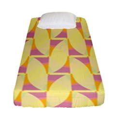 Yellow Pink Fitted Sheet (single Size)