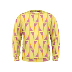 Yellow Pink Kids  Sweatshirt by HermanTelo