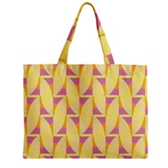 Yellow Pink Zipper Mini Tote Bag