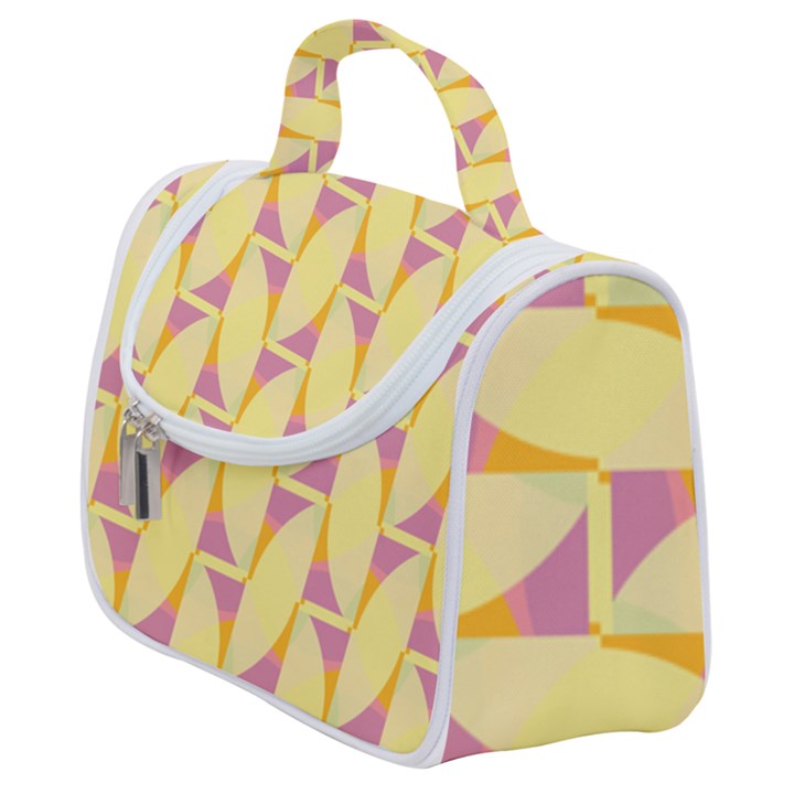 Yellow Pink Satchel Handbag