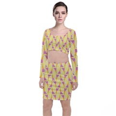 Yellow Pink Top And Skirt Sets by HermanTelo