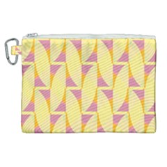 Yellow Pink Canvas Cosmetic Bag (xl)