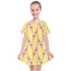 Yellow Pink Kids  Smock Dress