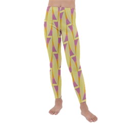 Yellow Pink Kids  Lightweight Velour Leggings