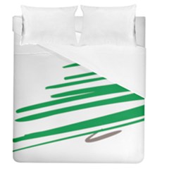 Christmas Tree Pine Holidays Duvet Cover (queen Size) by HermanTelo