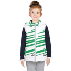 Christmas Tree Pine Holidays Kids  Hooded Puffer Vest