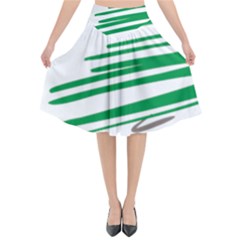 Christmas Tree Pine Holidays Flared Midi Skirt by HermanTelo