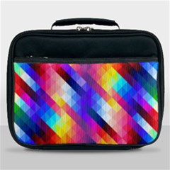 Abstract Blue Background Colorful Pattern Lunch Bag