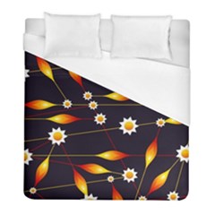 Flower Buds Floral Background Duvet Cover (full/ Double Size)