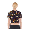 Flower Buds Floral Background Cotton Crop Top View2