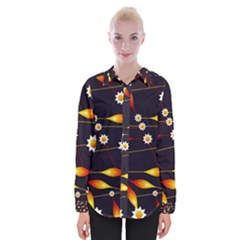 Flower Buds Floral Background Womens Long Sleeve Shirt