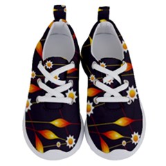 Flower Buds Floral Background Running Shoes