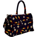 Flower Buds Floral Background Duffel Travel Bag View2