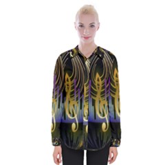 Background Level Clef Note Music Womens Long Sleeve Shirt