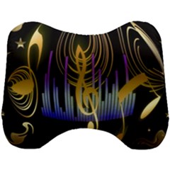 Background Level Clef Note Music Head Support Cushion