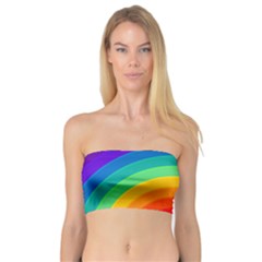 Rainbow Background Colorful Bandeau Top