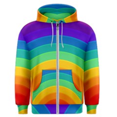 Rainbow Background Colorful Men s Zipper Hoodie