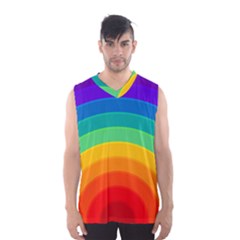 Rainbow Background Colorful Men s Sportswear