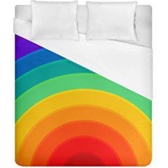 Rainbow Background Colorful Duvet Cover (california King Size)