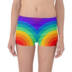 Rainbow Background Colorful Reversible Boyleg Bikini Bottoms