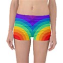 Rainbow Background Colorful Reversible Boyleg Bikini Bottoms View1