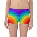 Rainbow Background Colorful Reversible Boyleg Bikini Bottoms View3