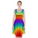 Rainbow Background Colorful Racerback Midi Dress View1