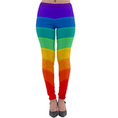 Rainbow Background Colorful Lightweight Velour Leggings