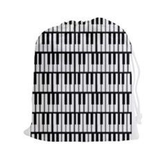 Piano Keys Drawstring Pouch (2xl) by bloomingvinedesign