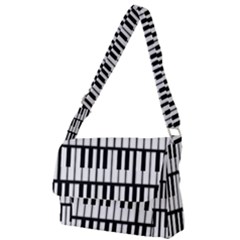 Piano Keys Full Print Messenger Bag (s) by bloomingvinedesign