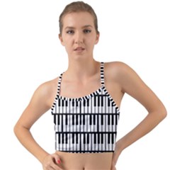 Piano Keys Mini Tank Bikini Top