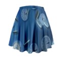 Time Clock Watch Hours Mini Flare Skirt View2