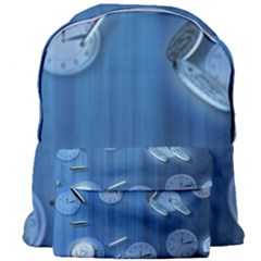 Time Clock Watch Hours Giant Full Print Backpack