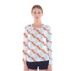 Wallpaper Chevron Women s Long Sleeve Tee