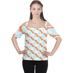 Wallpaper Chevron Cutout Shoulder Tee