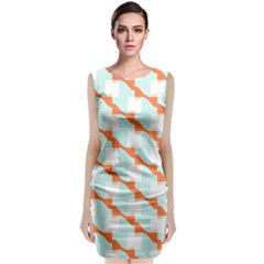 Wallpaper Chevron Classic Sleeveless Midi Dress by HermanTelo