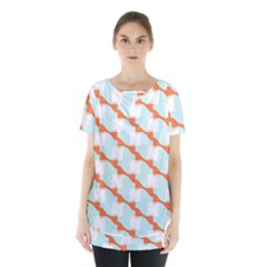 Wallpaper Chevron Skirt Hem Sports Top