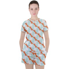 Wallpaper Chevron Women s Tee And Shorts Set