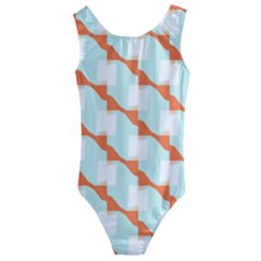 Wallpaper Chevron Kids  Cut-out Back One Piece Swimsuit