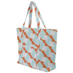 Wallpaper Chevron Zip Up Canvas Bag