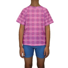 Pink Kids  Short Sleeve Swimwear