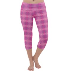 Pink Capri Yoga Leggings