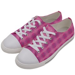 Pink Women s Low Top Canvas Sneakers