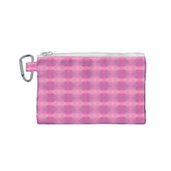 Pink Canvas Cosmetic Bag (small)